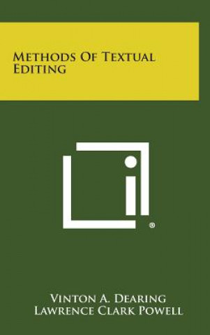 Boek Methods of Textual Editing Vinton a. Vinton Dearing