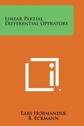 Book Linear Partial Differential Operators Lars Hormander