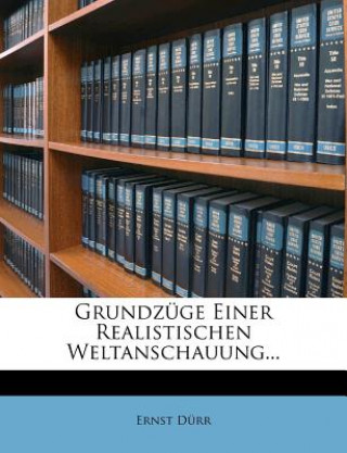 Buch Grundzuge Einer Realistischen Weltanschauung... Ernst D. Rr