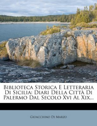 Kniha Biblioteca Storica E Letteraria Di Sicilia: Diari Della Citta Di Palermo Dal Secolo XVI Al XIX... Gioacchino Di Marzo