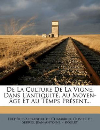Kniha De La Culture De La Vigne, Dans L'antiquité, Au Moyen-âge Et Au Temps Présent... Fr D. Ric-Alexandre De Chambrier