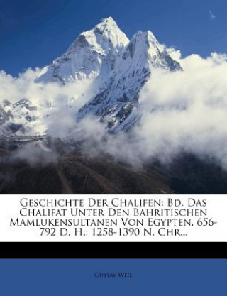 Kniha Geschichte Der Chalifen: Bd. Das Chalifat Unter Den Bahritischen Mamlukensultanen Von Egypten. 656-792 D. H.: 1258-1390 N. Chr... Gustav Weil