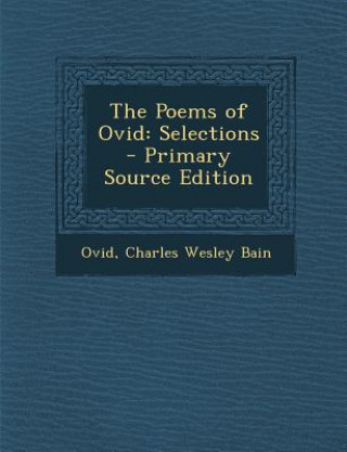 Carte The Poems of Ovid: Selections Ovid