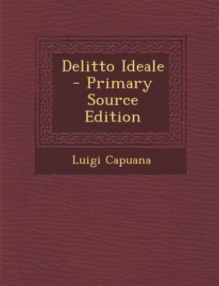 Book Delitto Ideale Luigi Capuana