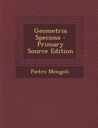 Knjiga Geometria Speciosa Pietro Mengoli
