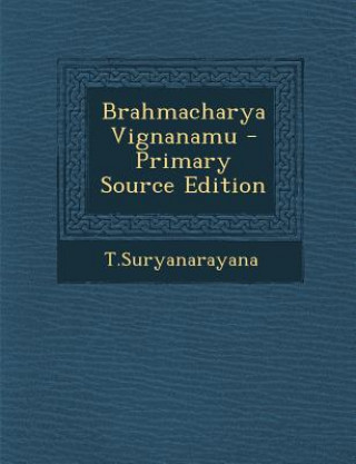 Kniha Brahmacharya Vignanamu Tsuryanarayana Tsuryanarayana