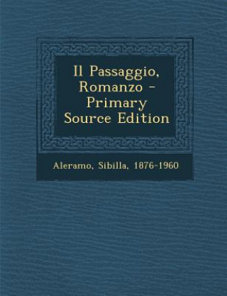 Kniha Il Passaggio, Romanzo Sibilla Aleramo