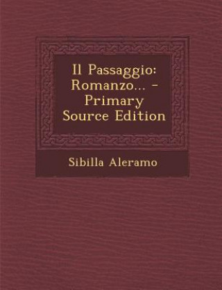 Kniha Il Passaggio: Romanzo... Sibilla Aleramo