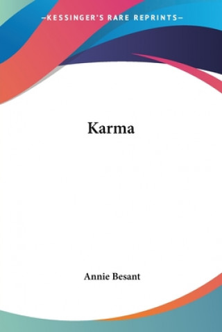 Book Karma Annie Besant