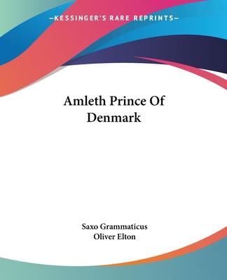 Kniha Amleth Prince Of Denmark Saxo Grammaticus