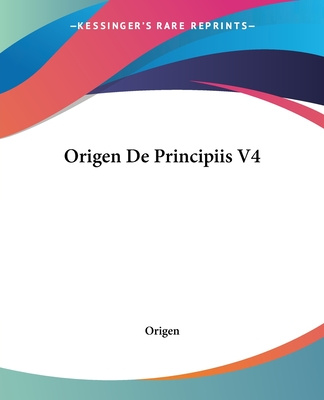 Libro Origen De Principiis V4 Origen