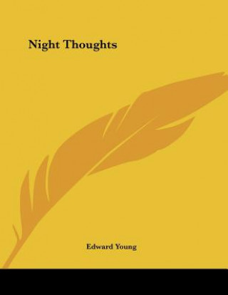 Libro Night Thoughts Edward Young