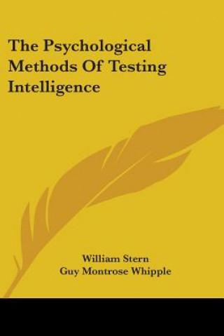 Boek The Psychological Methods Of Testing Intelligence William Stern