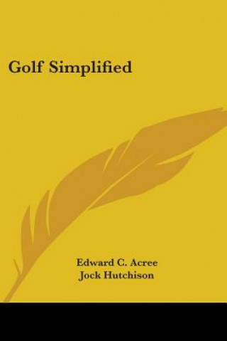 Book Golf Simplified Edward C. Acree