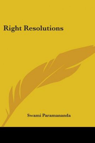 Carte Right Resolutions Swami Paramananda