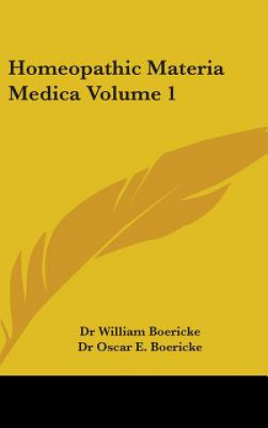 Buch Homeopathic Materia Medica Volume 1 William Boericke