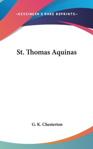Kniha St. Thomas Aquinas G. K. Chesterton