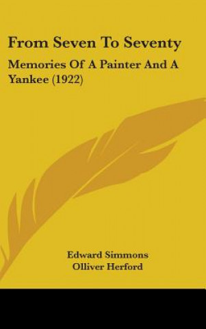Carte From Seven to Seventy: Memories of a Painter and a Yankee (1922) Edward Simmons