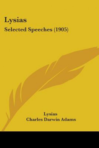 Knjiga Lysias: Selected Speeches (1905) Lysias