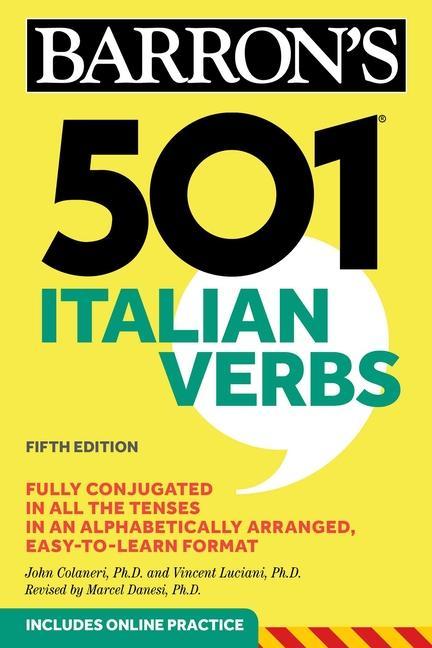 Kniha 501 Italian Verbs John Colaneri