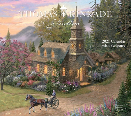 Calendar / Agendă Thomas Kinkade Studios 2021 Deluxe Wall Calendar with Scripture Thomas Kinkade
