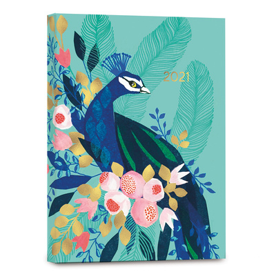 Книга PEACOCK 2021 WEEKLY PLANNER Claire Picard