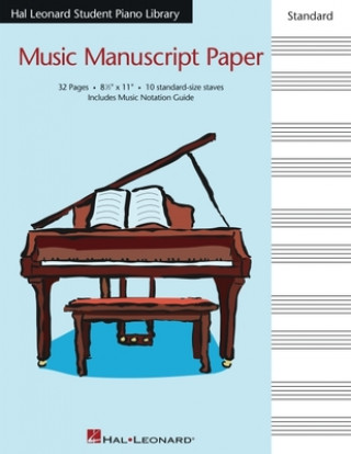 Knjiga Hal Leonard Student Piano Library Standard Music Manuscript Paper Hal Leonard Corp