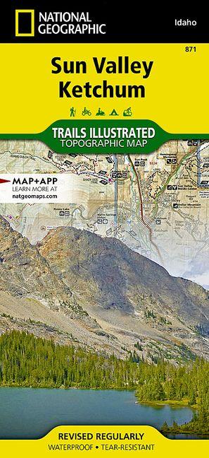 Materiale tipărite Sun Valley, Ketchum National Geographic Maps - Trails Illust