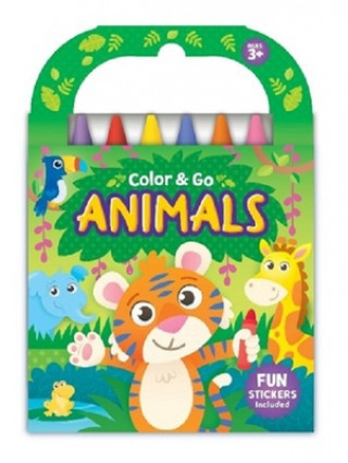 Kniha Color & Go Animals Kidsbooks