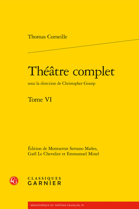 Kniha Theatre Complet Thomas Corneille