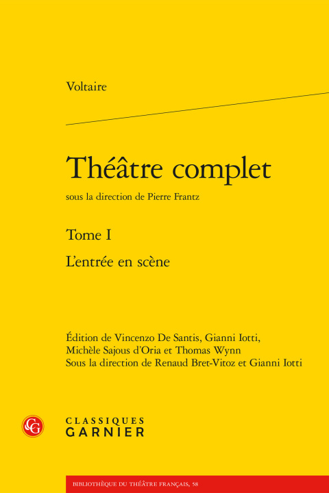 Kniha Theatre Complet: L'Entree En Scene Voltaire