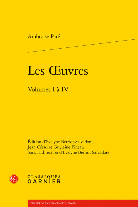 Kniha Les Oeuvres Ambroise Pare