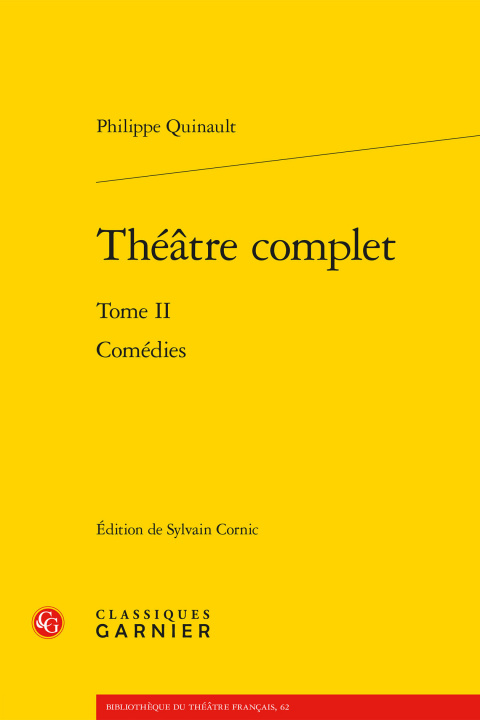 Kniha Theatre Complet: Comedies Philippe Quinault