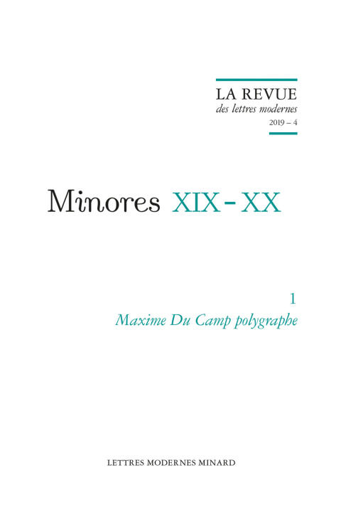 Kniha Maxime Du Camp Polygraphe Classiques Garnier