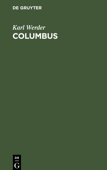 Книга Columbus: Trauerspiel Karl Werder