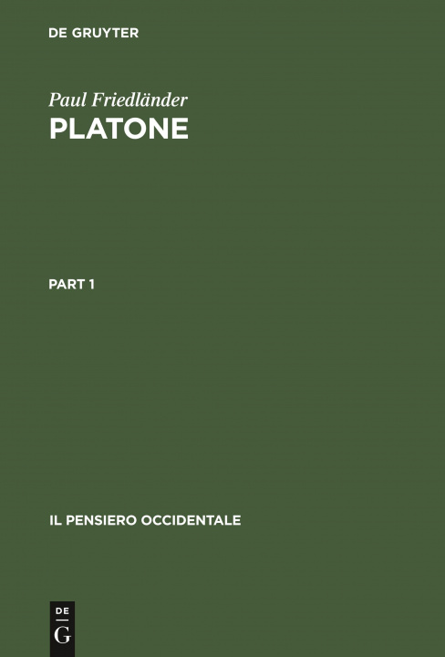 Könyv Platone Paul Friedländer