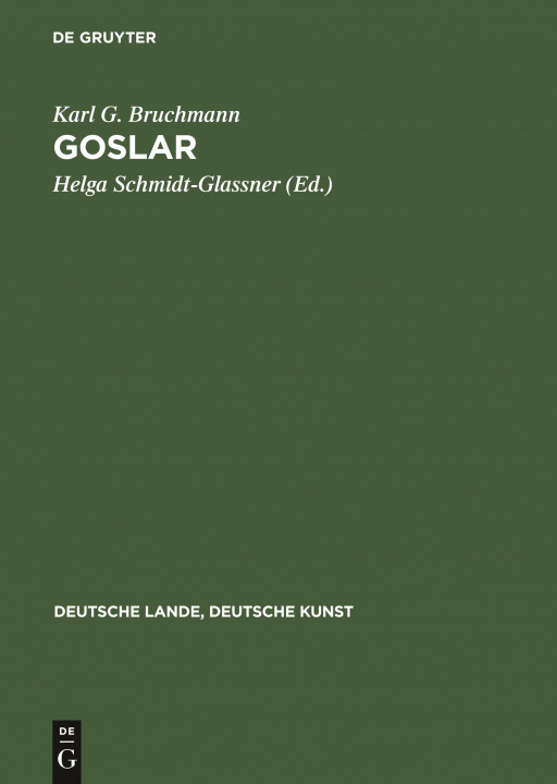 Book Goslar Helga Schmidt-Glassner