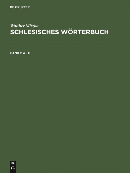 Book - H Walther Mitzka