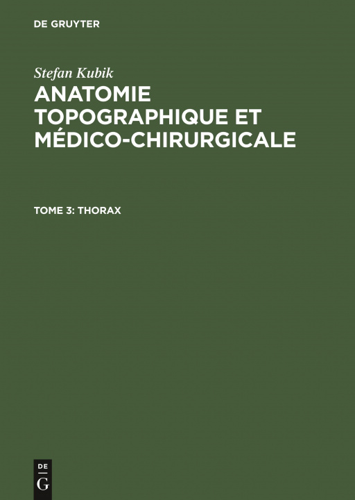 Kniha Thorax Stefan Kubik