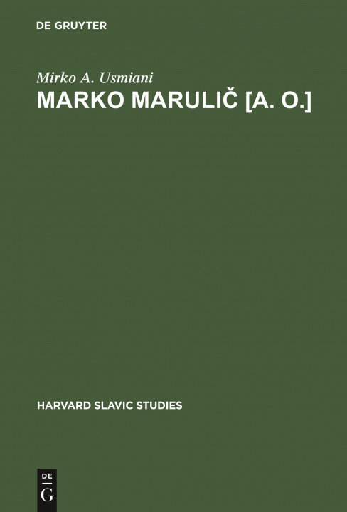 Book Marko Marulic [a. o.] 