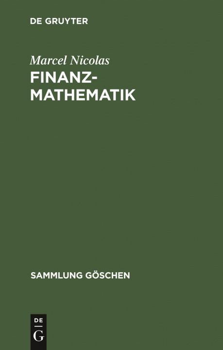 Buch Finanzmathematik Marcel Nicolas