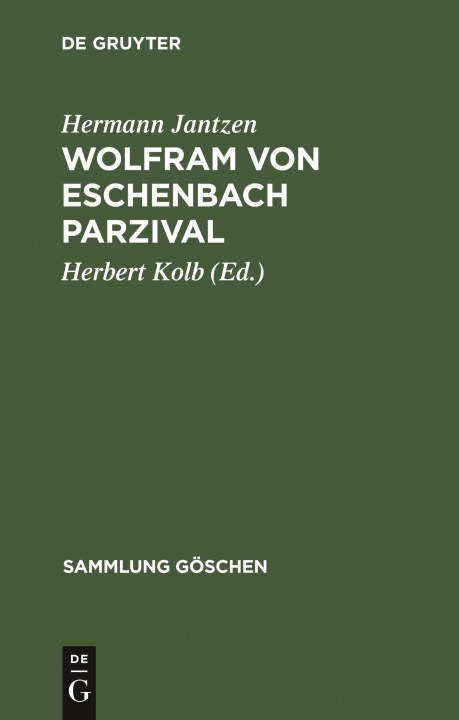 Kniha Wolfram Von Eschenbach Parzival Hermann Jantzen