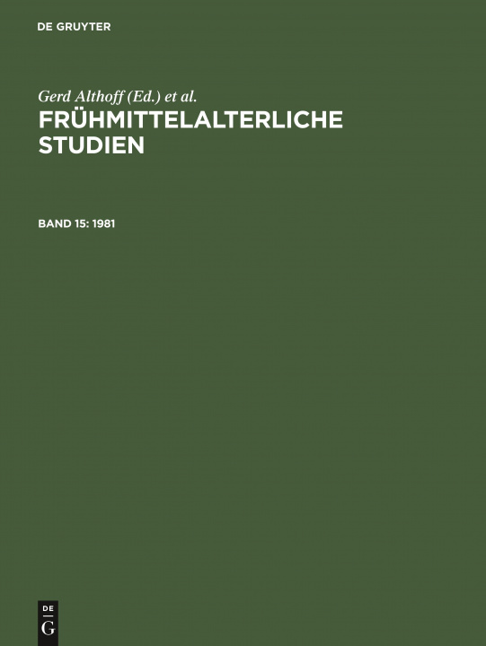 Libro 1981 Gerd Althoff