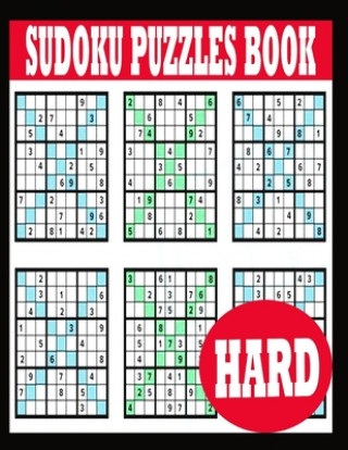 Kniha Sudoku Puzzle Book: Hard Sudoku Puzzle Book including Instructions and answer keys - Sudoku Puzzle Book for Adults Paper