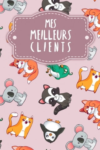 Książka Mes meilleurs clients: Carnet ? compléter pour l'enregistrement des conversations avec les (nouveaux) clients - Motif: Le r?gne animal rose Gerda Wagner