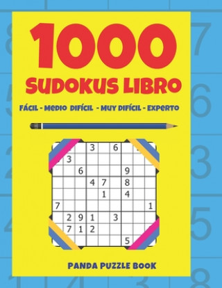 Carte 1000 Sudokus Libro - Fácil - Medio - Difícil - Muy Difícil - Experto: El Libro Rompecabezas Para Adultos - Juegos De Lógica Para Adultos Panda Puzzle Book