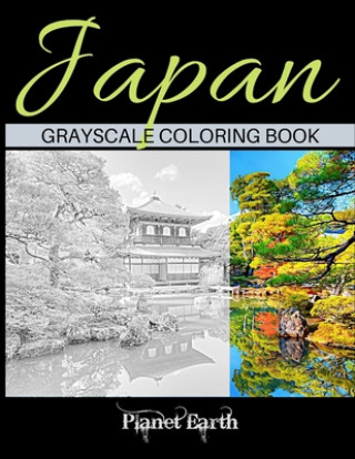 Carte Japan Grayscale Coloring Book: Adult Coloring Book with Beautiful Images from Japan. Planet Earth