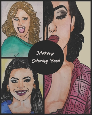 Libro Makeup Coloring Book: Practice Face Charts For Professional Makeup Artists, Gift for Make Up Lovers Glamorous Books