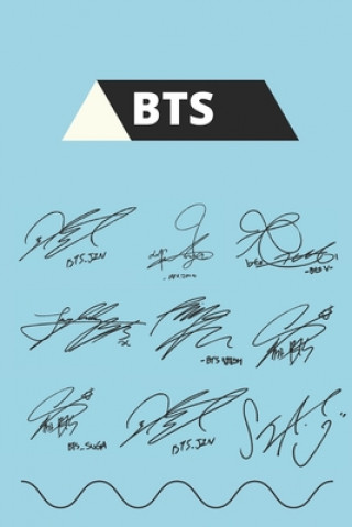 Könyv BTS Autograph Printed Notebook: BTS Lined Notebook with 100 Page & Size 6x9 Inch For BTS Fan or ARMY BTS Delower Notebook
