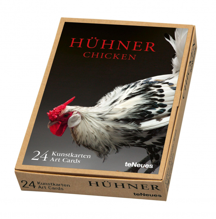Carte Hühner, Kunstkartenbox 